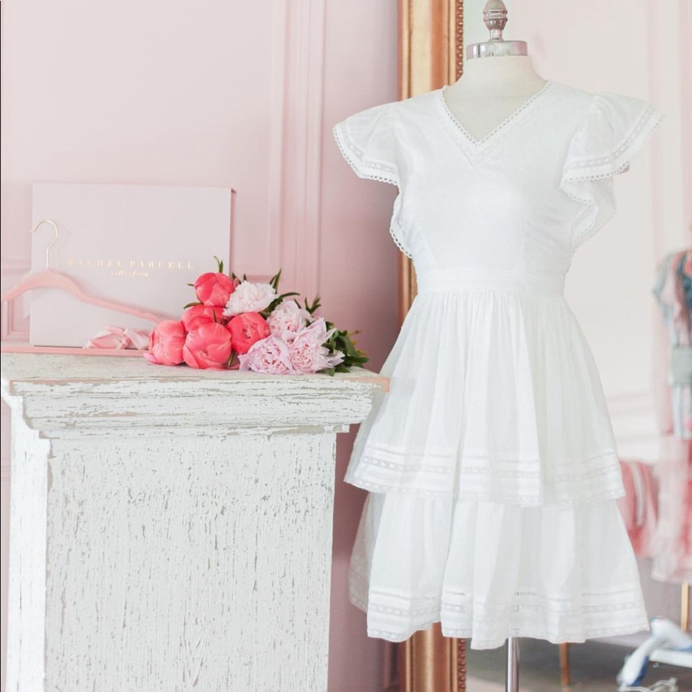 RACHEL PARCELL Tiered Fit & Flare Dress